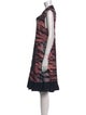 Alexander McQueen Printed Midi Length Dress