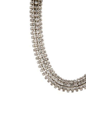 Alexander McQueen Crystal Tubular Collar Necklace
