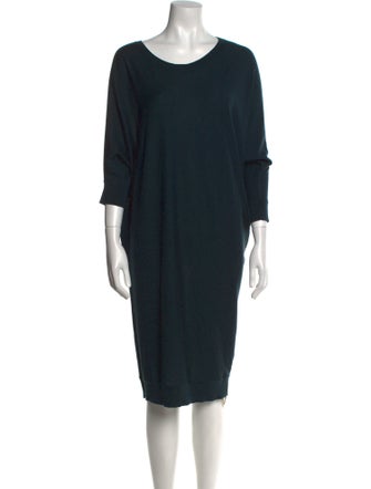 Alexander McQueen Wool Midi Length Dress