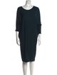 Alexander McQueen Wool Midi Length Dress