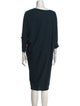 Alexander McQueen Wool Midi Length Dress