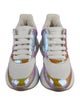 Alexander McQueen Leather Colorblock Pattern Athletic Sneakers