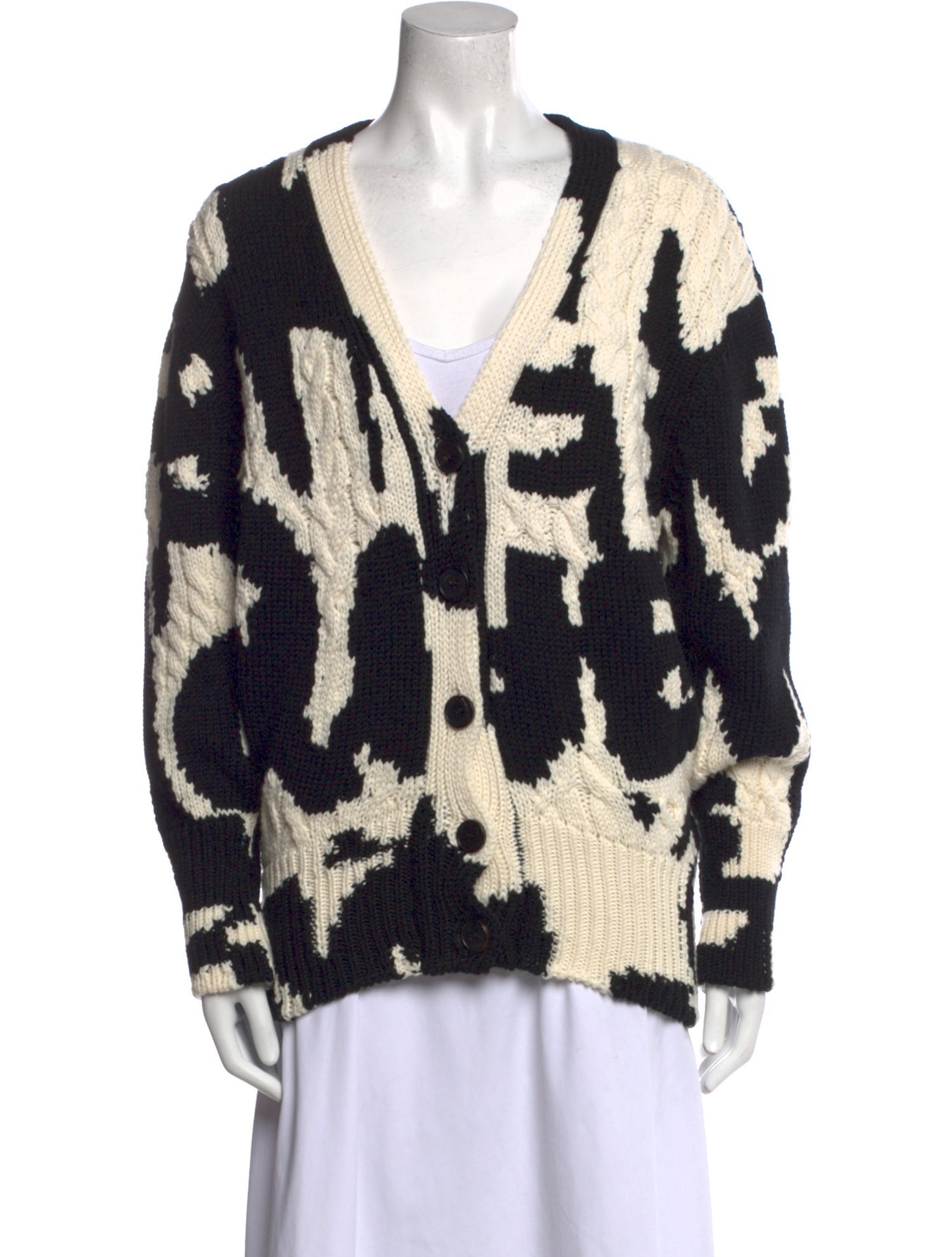 Alexander McQueen Wool Printed Sweater