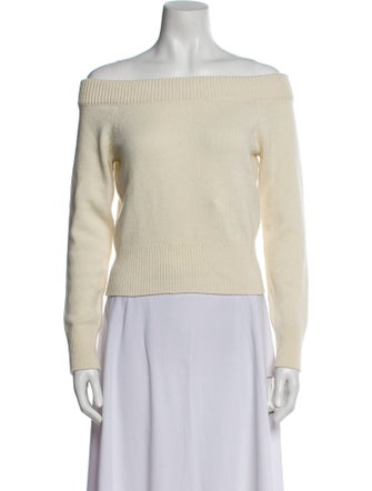 Alexander McQueen Wool Off-The-Shoulder Sweater