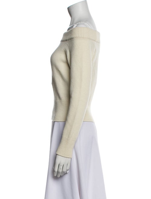 Alexander McQueen Wool Off-The-Shoulder Sweater