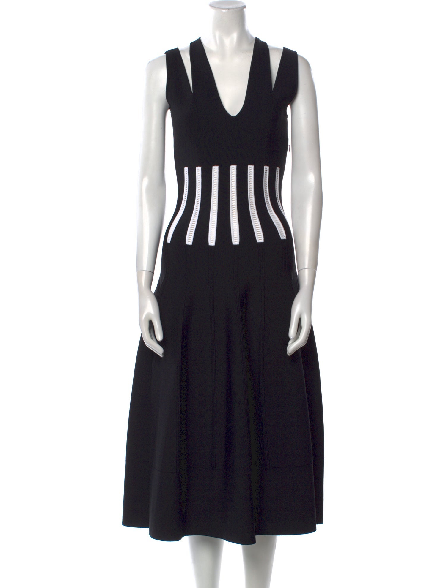 Alexander McQueen Striped Long Dress w/ Tags