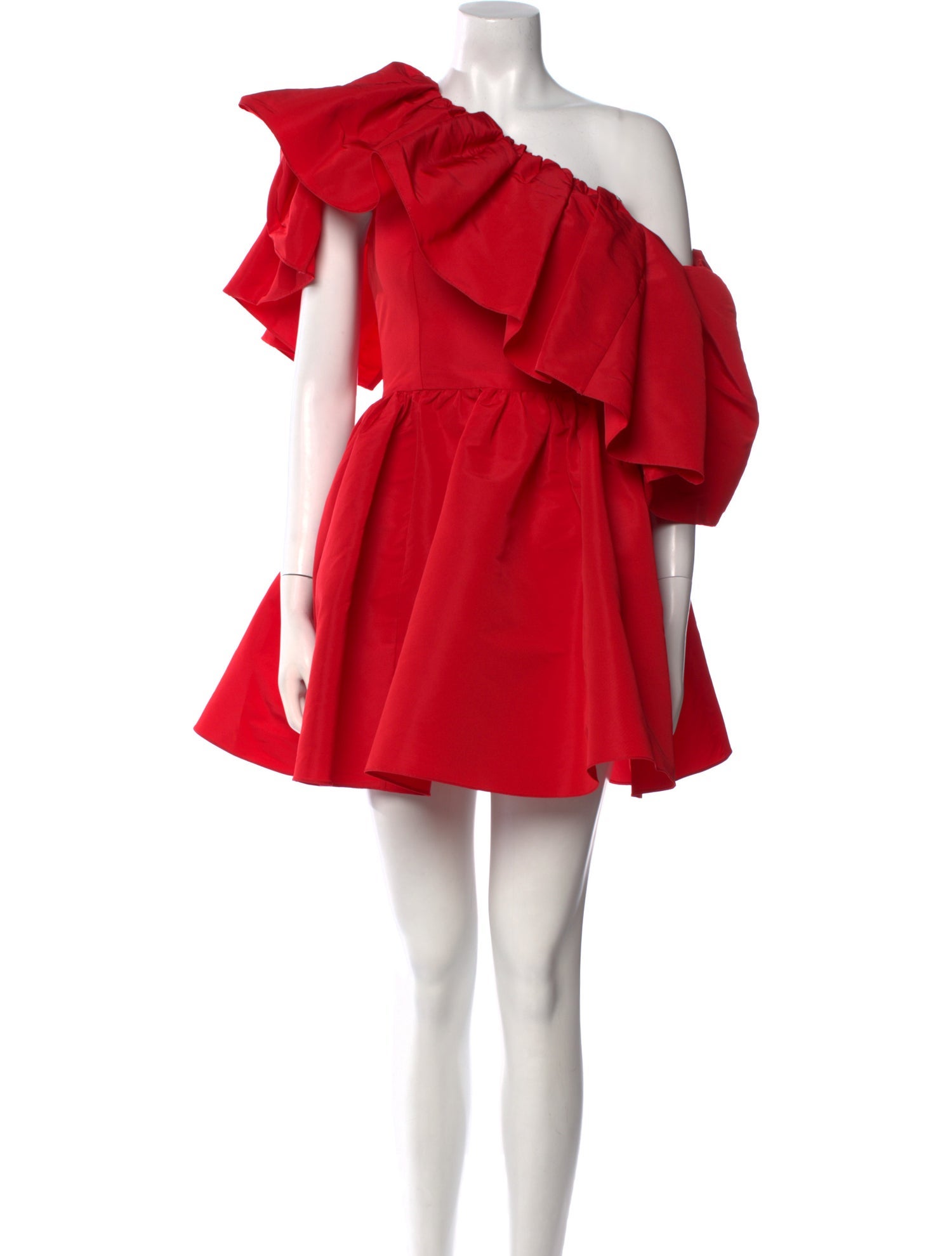 Alexander McQueen One-Shoulder Mini Dress