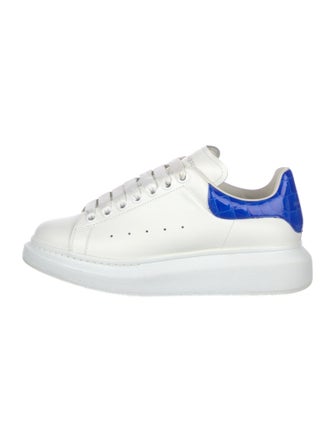 Alexander McQueen Leather Colorblock Pattern Sneakers