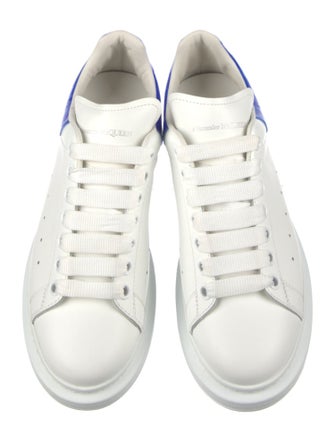 Alexander McQueen Leather Colorblock Pattern Sneakers