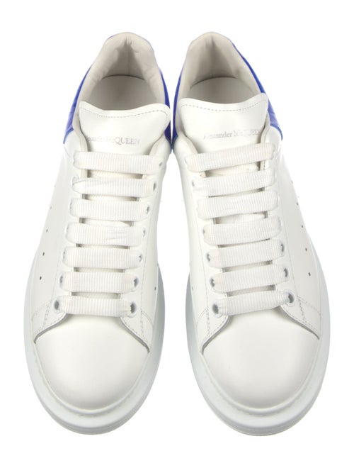 Alexander McQueen Leather Colorblock Pattern Sneakers