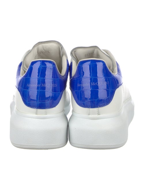 Alexander McQueen Leather Colorblock Pattern Sneakers