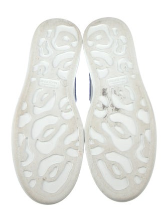 Alexander McQueen Leather Colorblock Pattern Sneakers