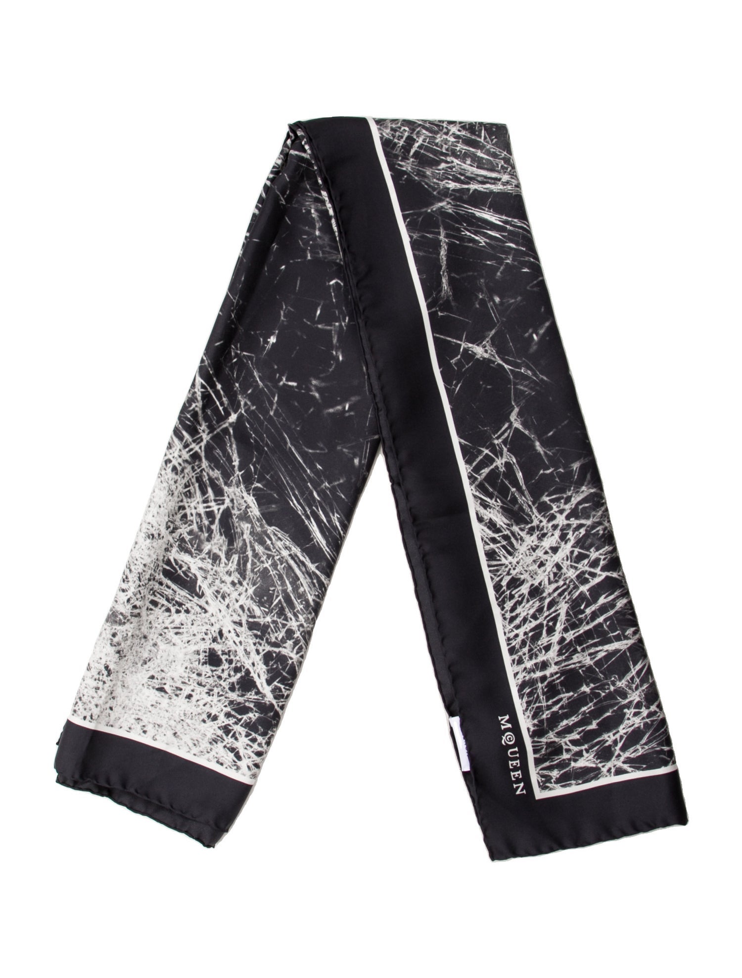 Alexander McQueen Silk Printed Scarf w/ Tags