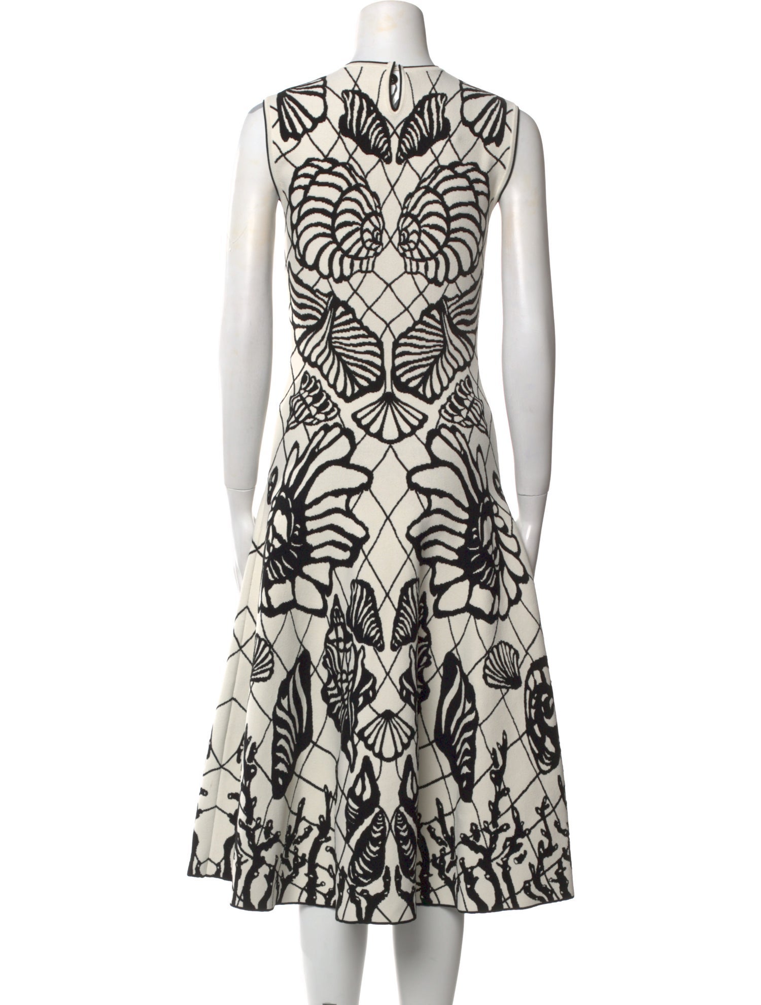 Alexander McQueen Printed Midi Length Dress