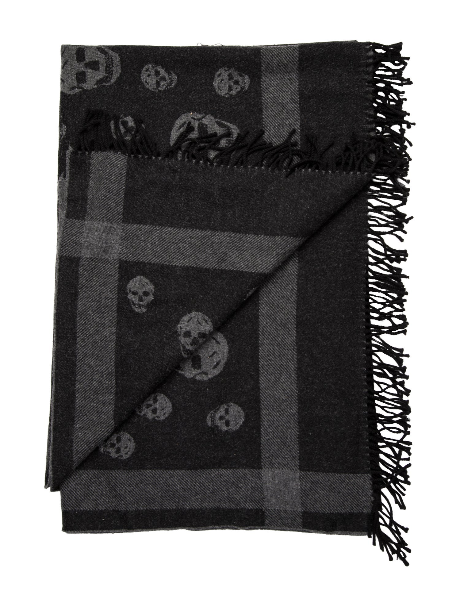 Alexander McQueen Skull Throw Blanket
