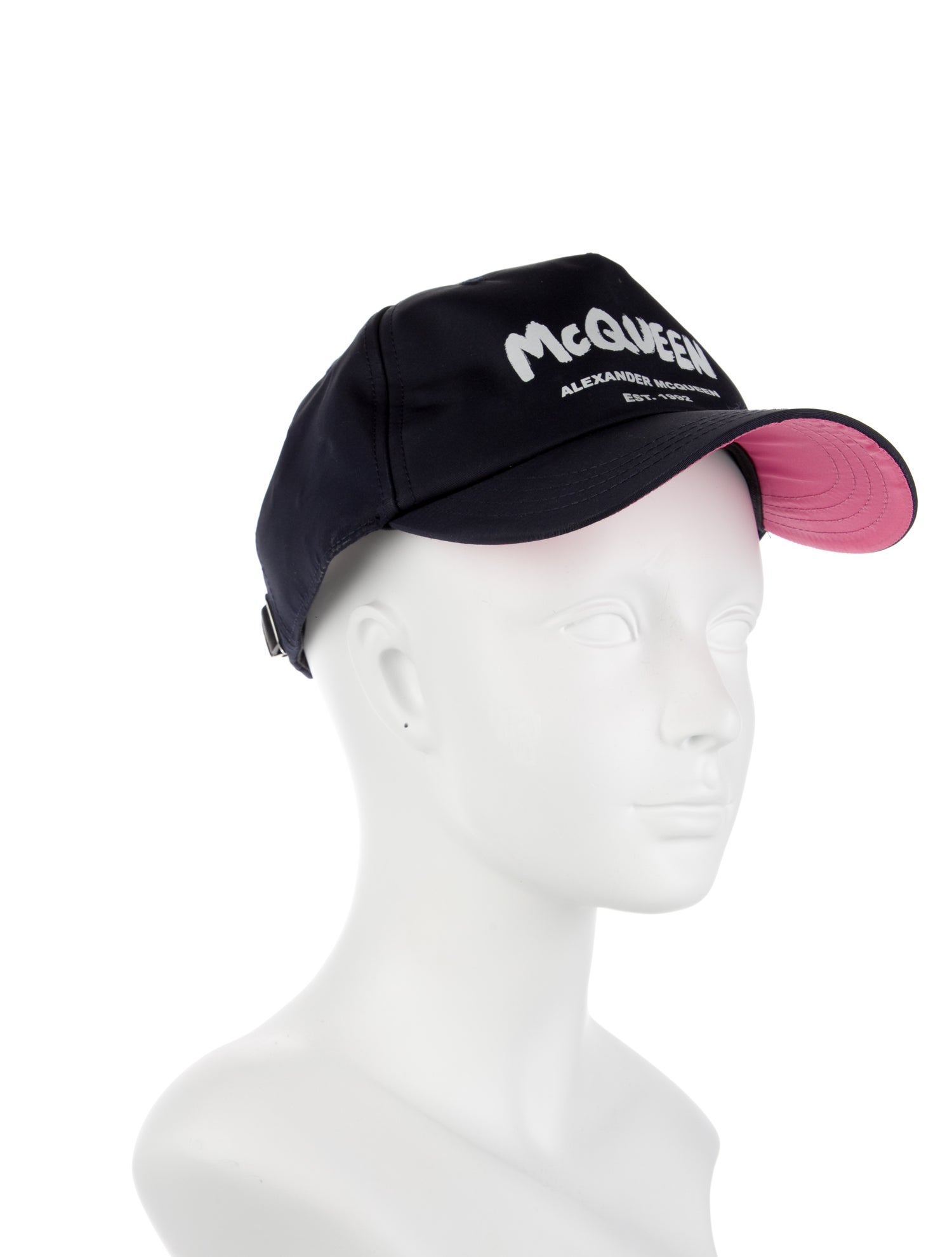 Alexander McQueen Polyester Logo Print Baseball Cap