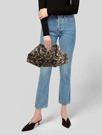 Alexander McQueen Satin Clutch