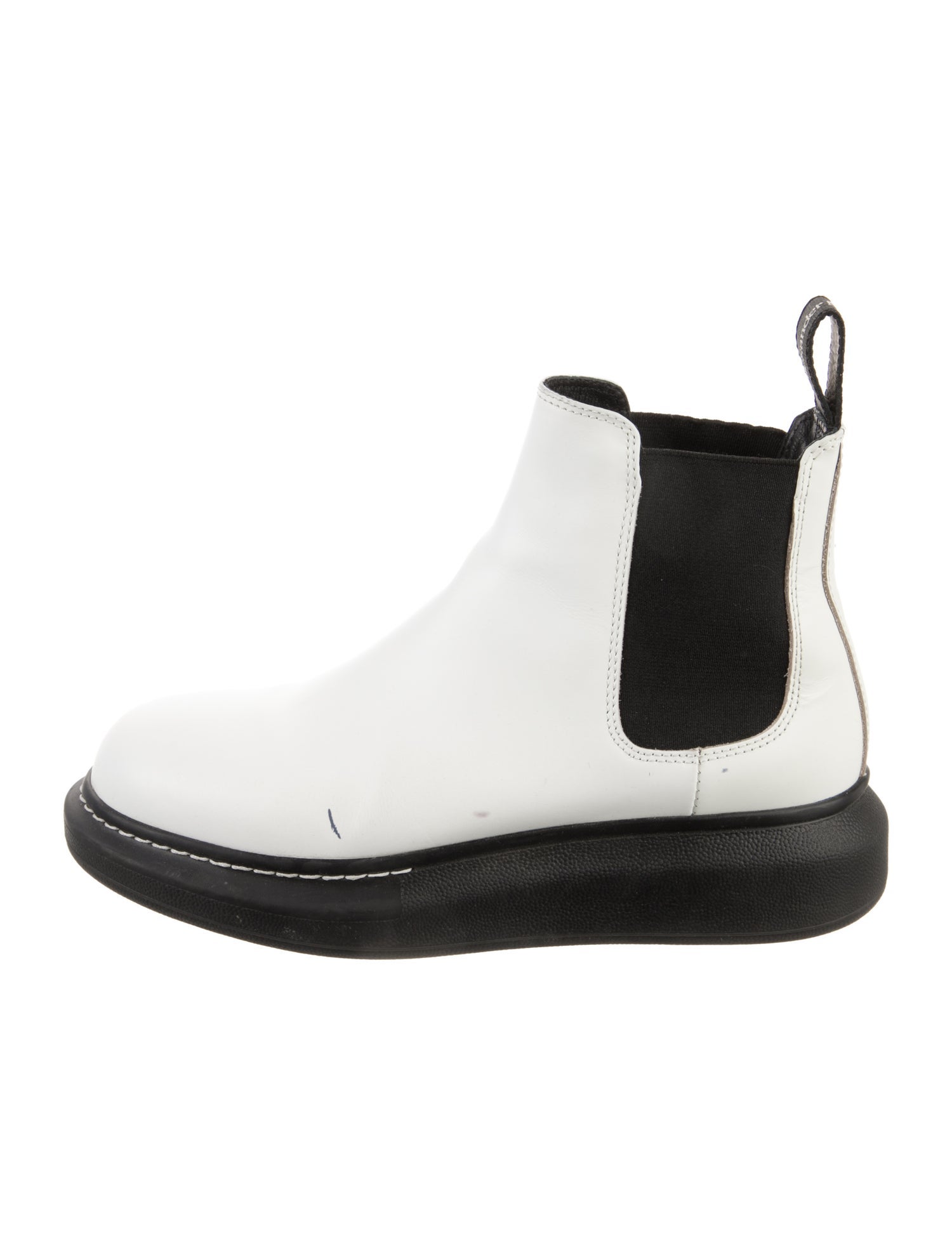 Alexander McQueen Leather Chelsea Boots