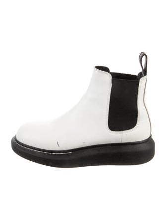 Alexander McQueen Leather Chelsea Boots