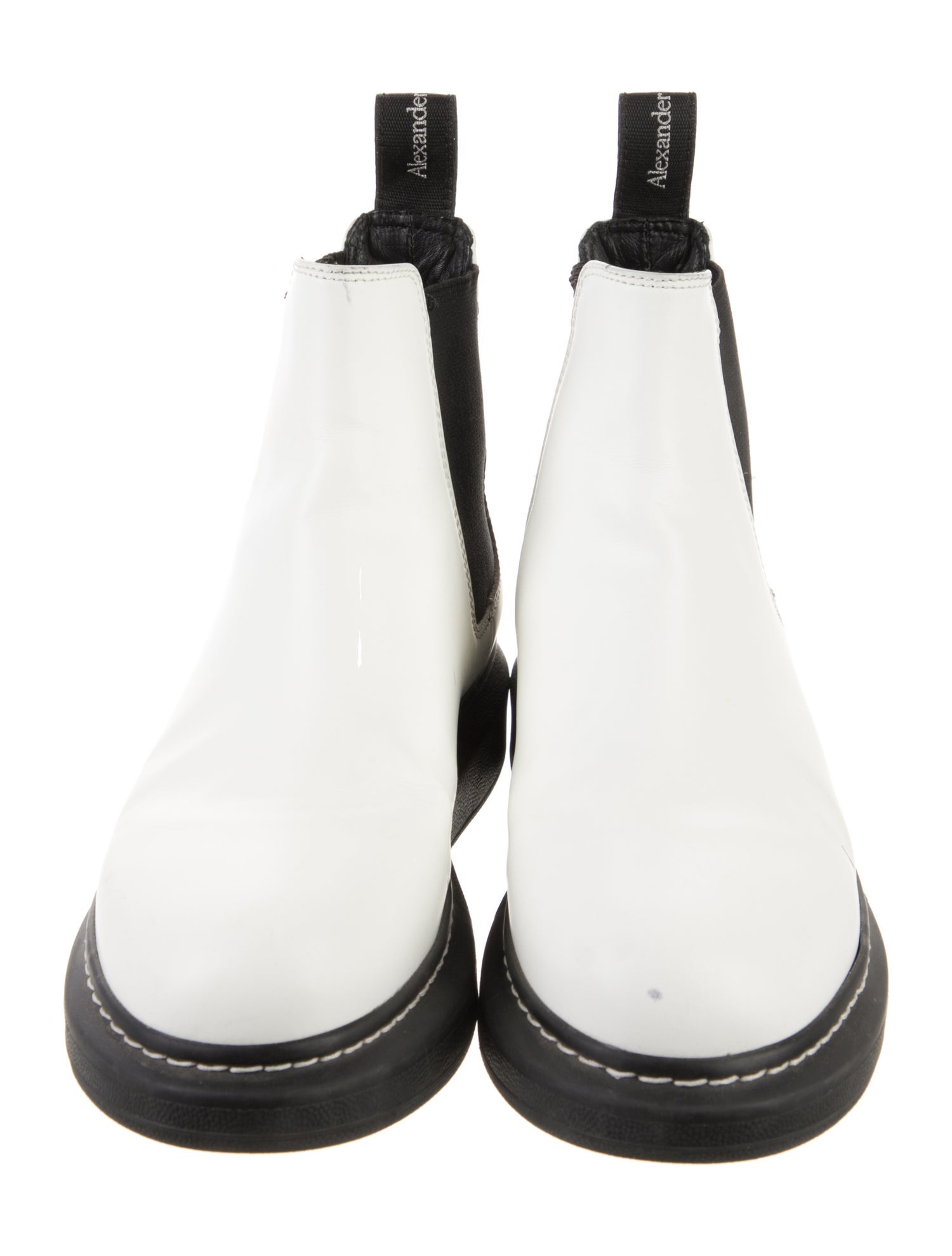 Alexander McQueen Leather Chelsea Boots