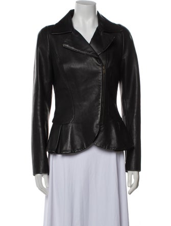 Alexander McQueen Leather Biker Jacket