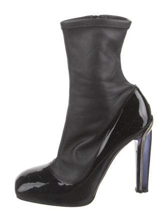 Alexander McQueen Leather Sock Boots