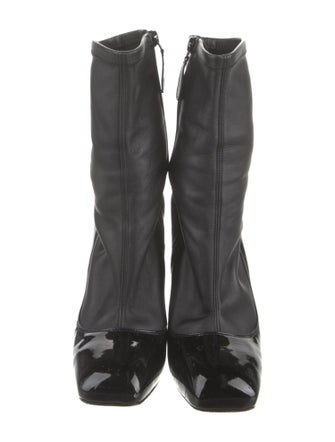 Alexander McQueen Leather Sock Boots