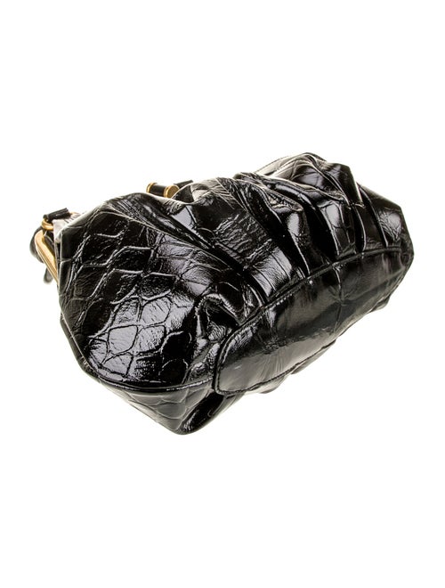 Alexander McQueen Patent Leather Top Handle Bag