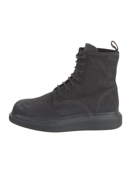 Alexander McQueen Suede Lace-Up Boots