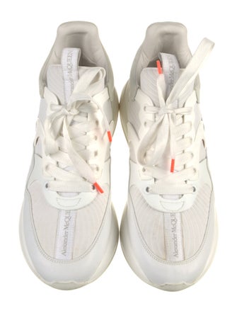Alexander McQueen Leather Mesh Accents Sneakers