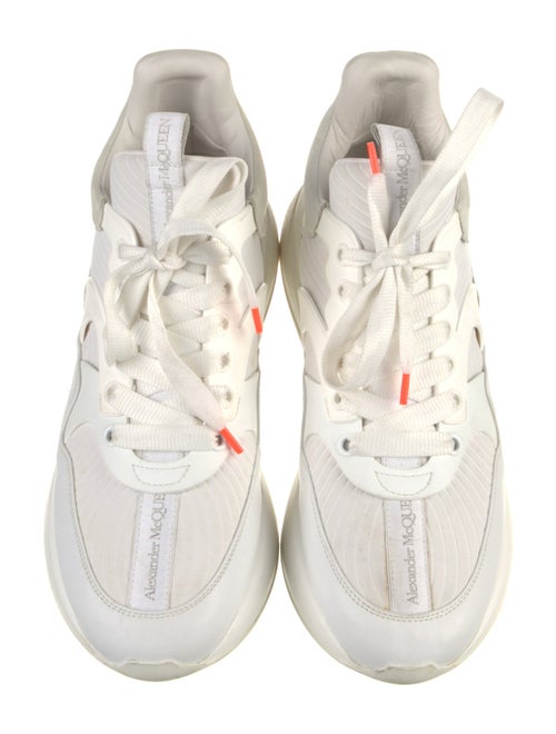Alexander McQueen Leather Mesh Accents Sneakers
