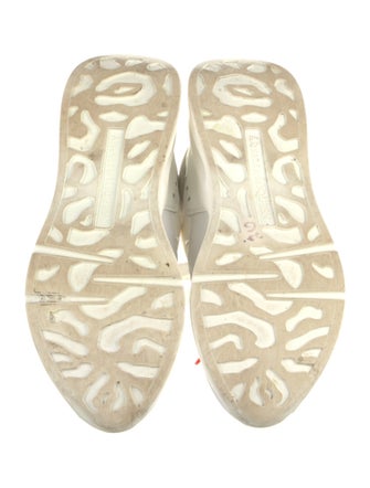 Alexander McQueen Leather Mesh Accents Sneakers