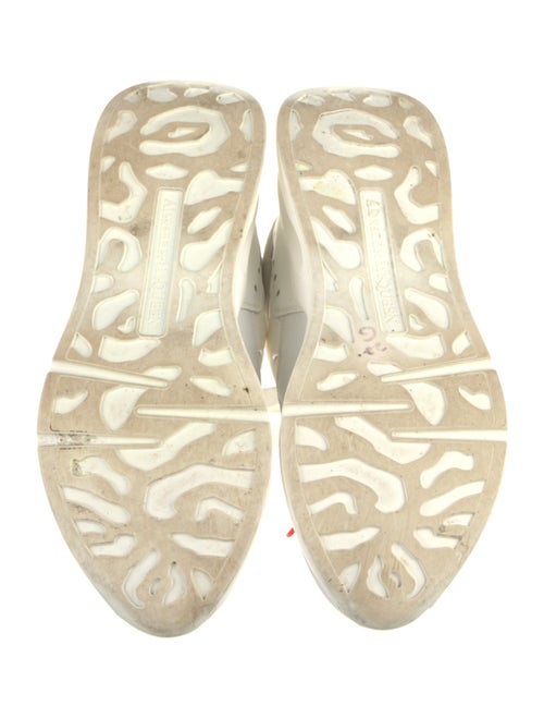 Alexander McQueen Leather Mesh Accents Sneakers