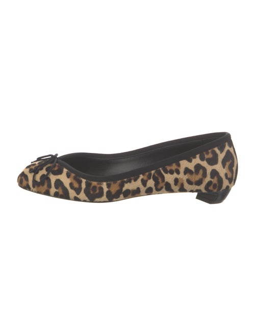 Alexander McQueen Ponyhair Animal Print Ballet Flats