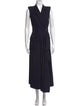 Alexander McQueen Wool Long Dress