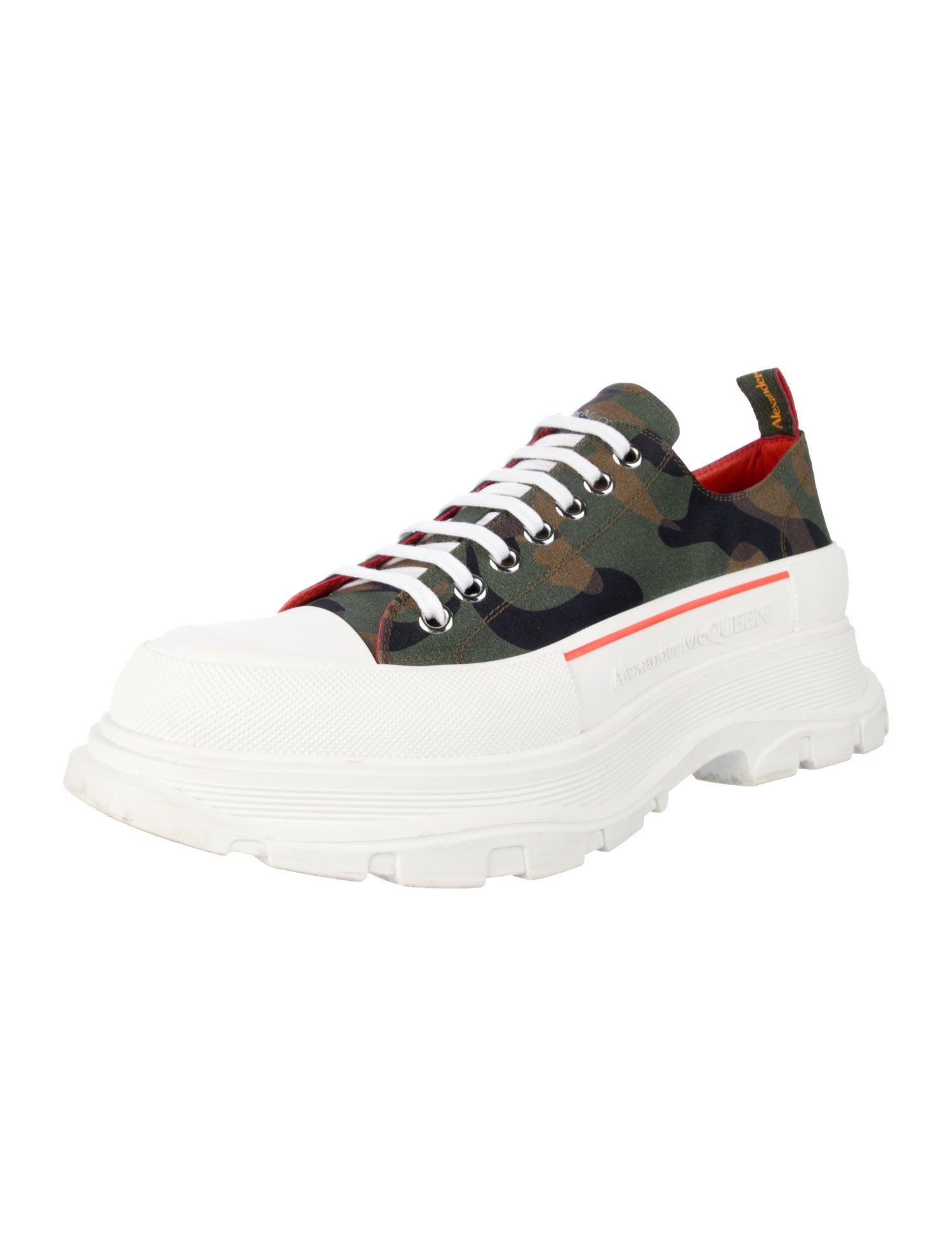 Alexander McQueen Canvas Printed Chunky Sneakers