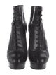 Alexander McQueen Leather Lace-Up Boots