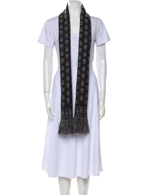 Alexander McQueen Wool Printed Scarf