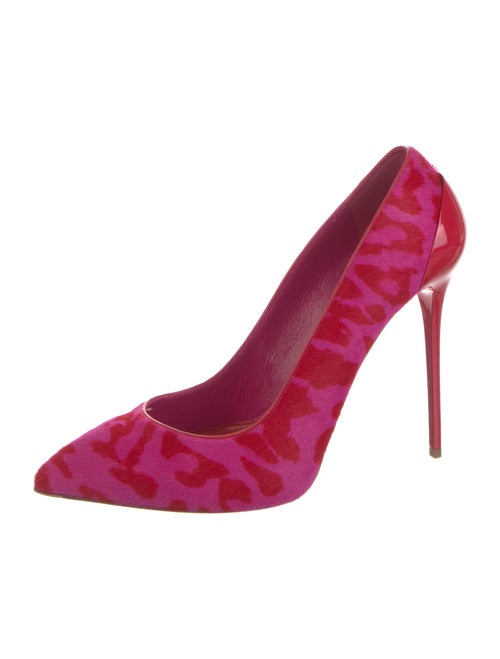 Alexander McQueen Suede Printed Pumps