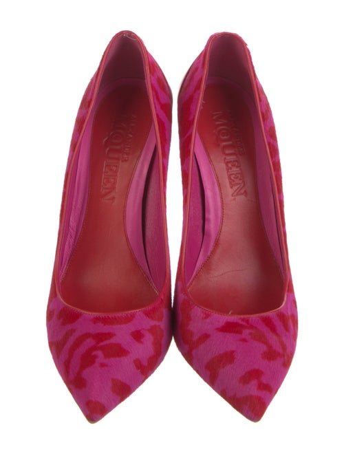 Alexander McQueen Suede Printed Pumps