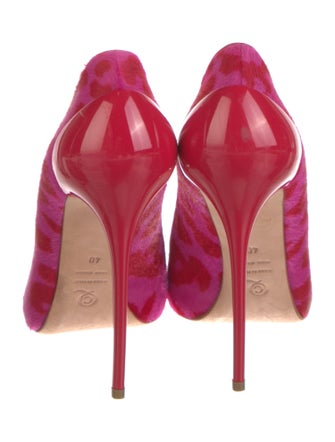 Alexander McQueen Suede Printed Pumps