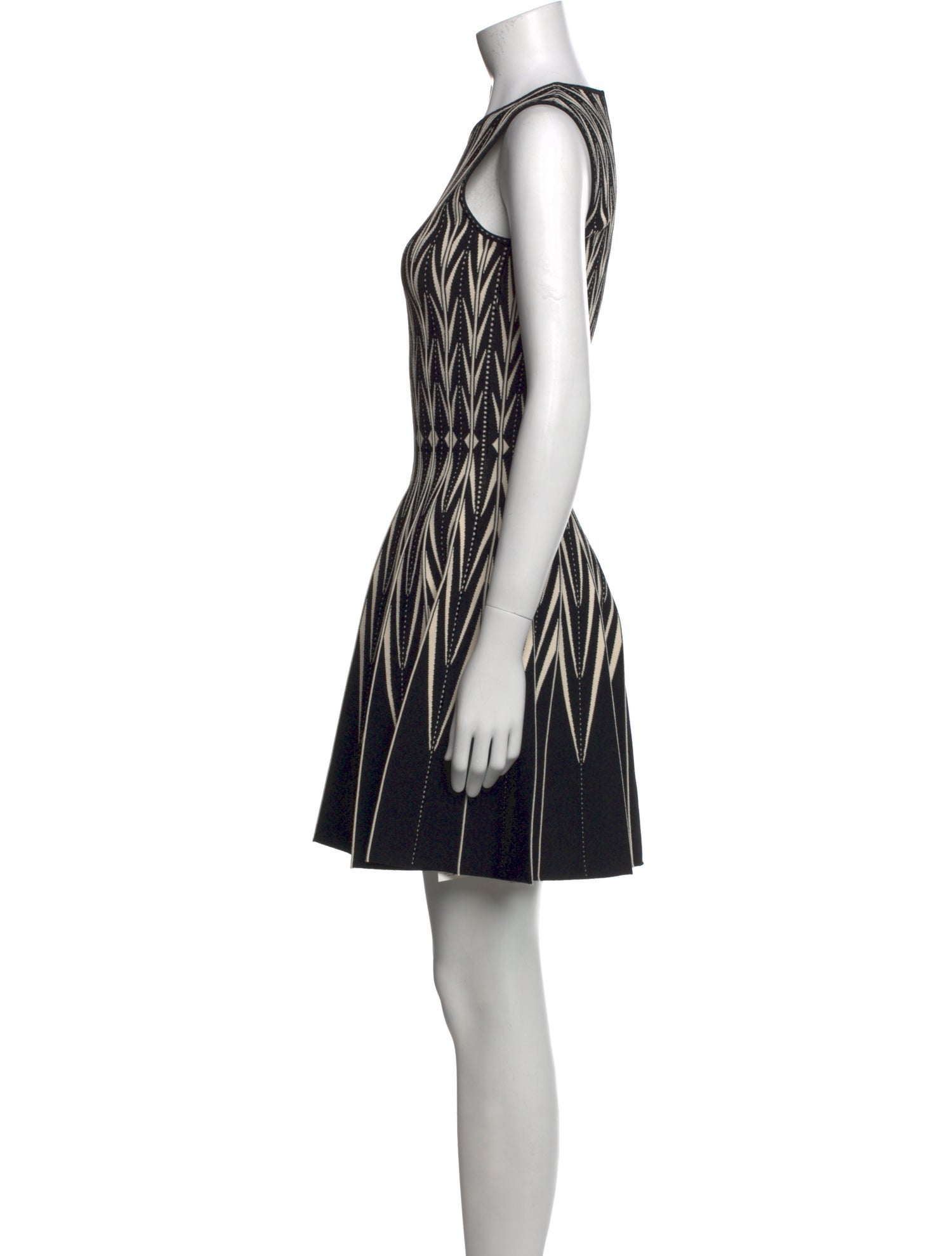 Alexander McQueen Striped Mini Dress
