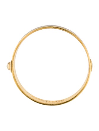 Alexander McQueen Enamel Logo Bangle Bracelet