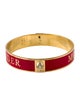 Alexander McQueen Enamel Logo Bangle Bracelet