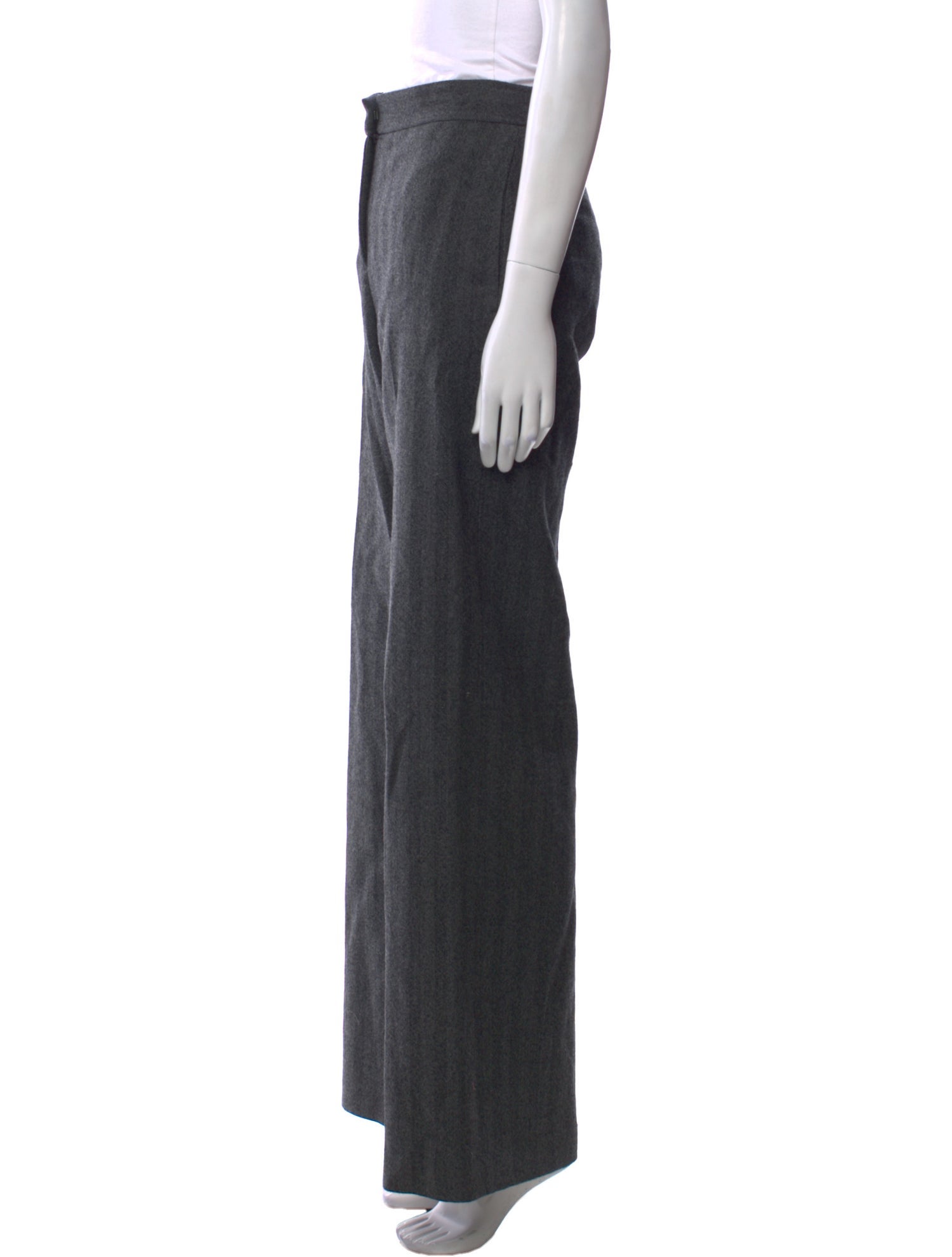 Alexander McQueen Wool Wide Leg Pants