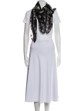 Alexander McQueen Silk Skull Scarf