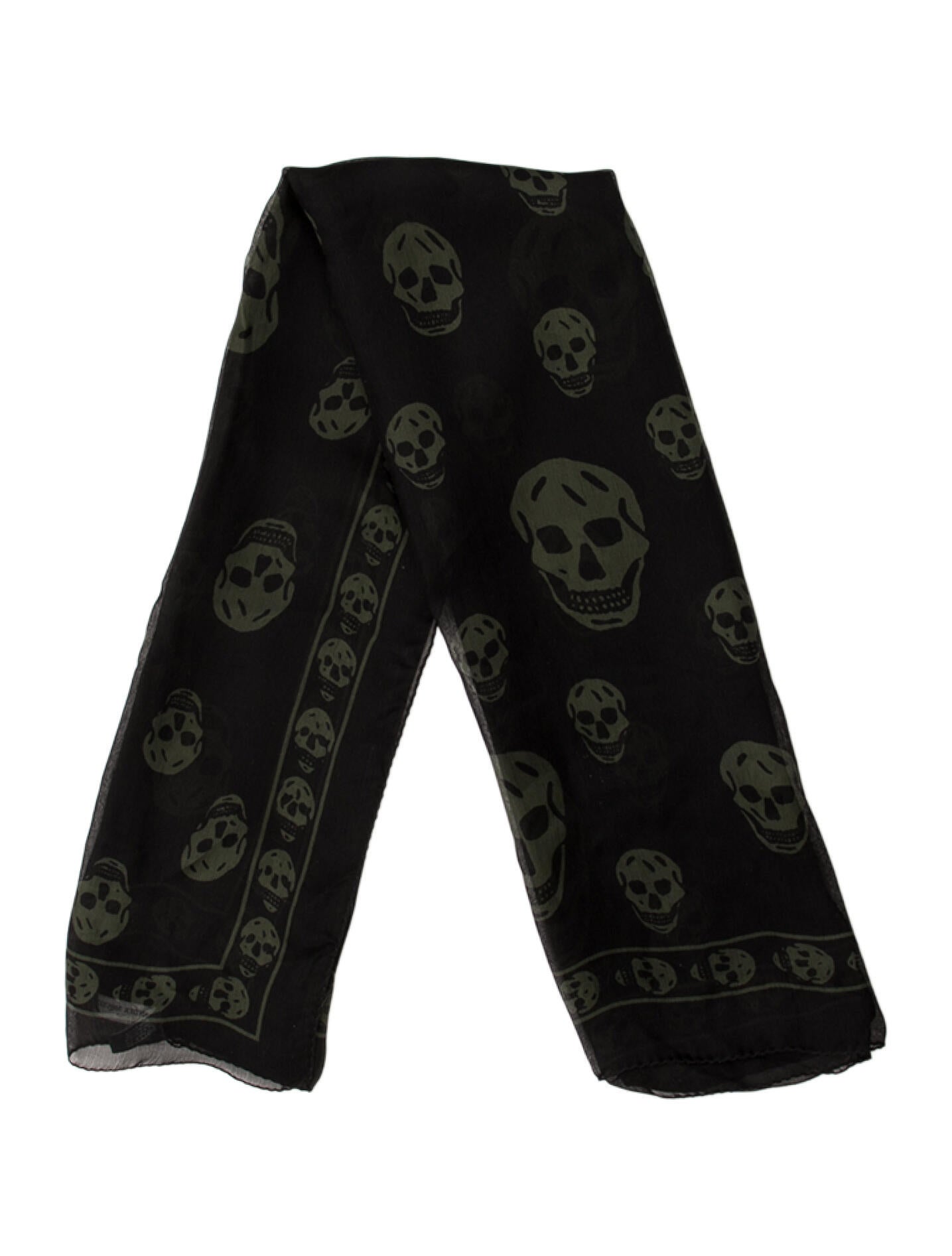 Alexander McQueen Silk Skull Scarf w/ Tags