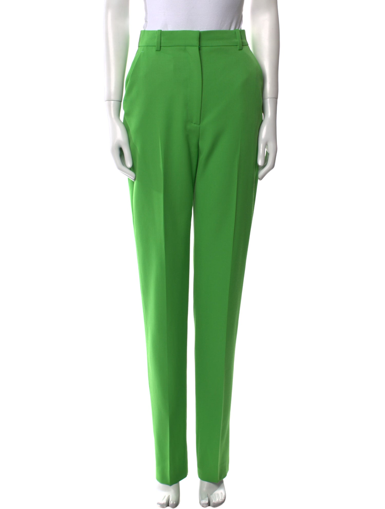 Alexander McQueen Wool Straight Leg Pants