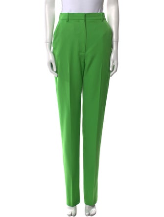 Alexander McQueen Wool Straight Leg Pants