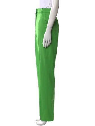 Alexander McQueen Wool Straight Leg Pants